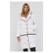 Péřová bunda Karl Lagerfeld dámská, bílá barva, zimní