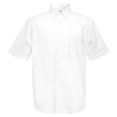 Pánská košile Oxford krátký rukáv , 70% bavlna, 30% polyester Fruit of the loom