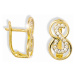 GEMMAX Jewelry Zlaté náušnice se zářivými zirkony GBECB-05901