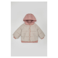 DEFACTO Baby Girl Water Repellent Hooded Puffer Coat