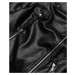 Krátká černá bunda s límcem (11Z8039)