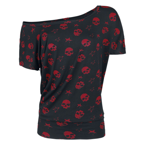 Full Volume by EMP Can You Read My Mind Dámské tričko cerná/cervená