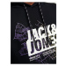 Černá pánská mikina s kapucí Jack & Jones Map