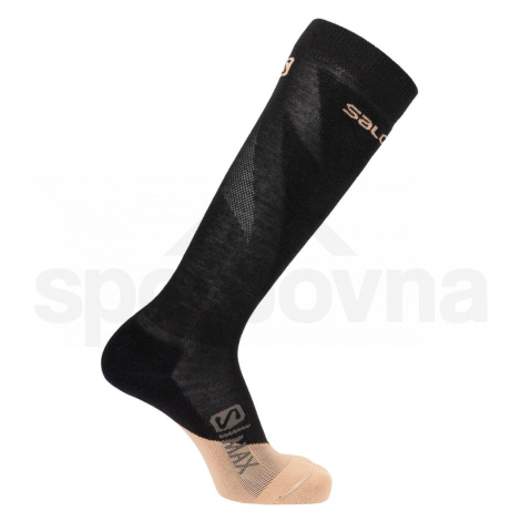 Ponožky Salomon S/MAX W - černá/svělte růžová -44
