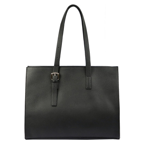 Luxusní kožená kabelka Pierre Cardin 5333 EDF černá