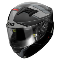 AXXIS Integrální helma AXXIS GP RACER SV FIBER TECH - matná šedá
