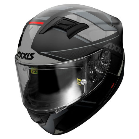 AXXIS Integrální helma AXXIS GP RACER SV FIBER TECH - matná šedá