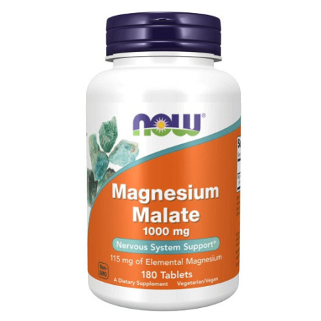 Now Foods Magnesium Malate (hořčík malát) 1000 mg 180 tablet