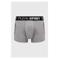 Boxerky PLEIN SPORT pánské, šedá barva