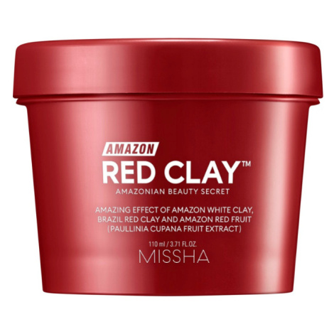 MISSHA - AMAZON RED CLAY PORE MASK - Čistící pleťová maska 110 ml