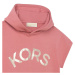 Dětské bavlněné šaty Michael Kors růžová barva, mini, jednoduchý