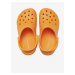 Oranžové dětské pantofle Crocs