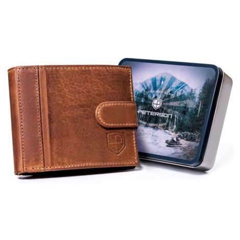 Pánská kožená peněženka na karty RFID Protect Peterson