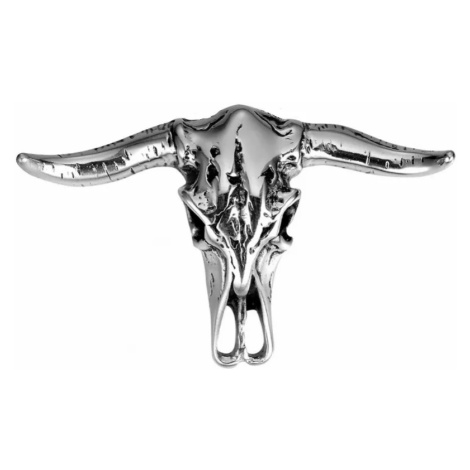 Ocelový přívěšek ve tvaru buvolí lebky