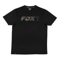 Fox triko black camo chest print t-shirt