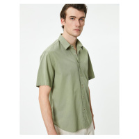 Koton Summer Shirt Short Sleeve Classic Collar Buttoned