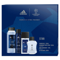 Adidas Champions League Star Edition - voda po holení 100 ml + sprchový gel 250 ml + deodorant v