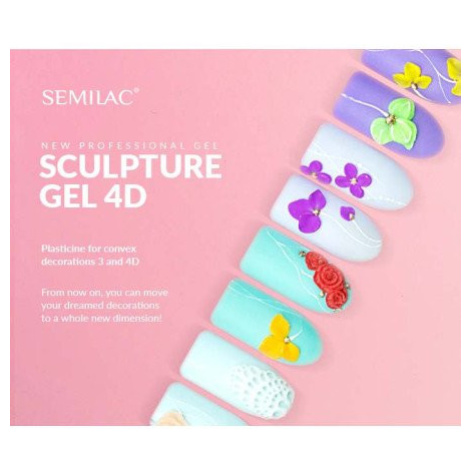Semilac sculpture UV gél 4D Brown 5 g