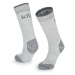 Hrubé ponožky z merino vlny Kilpi LECCO-U světle šedá