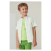 Dětská košile Mayoral zelená barva