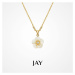 JAY Náhrdelník s perleťovým květem Émilie JAY-0054-H04-201 Zlatá 39 cm + 5 cm (prodloužení)