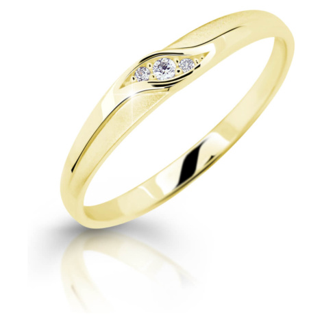 Cutie Jewellery Něžný zásnubní prsten ze žlutého zlata Z6815–2844-10-X-1 49 mm
