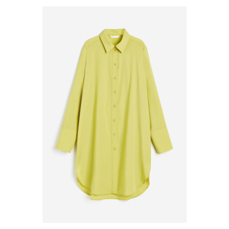 H & M - Košilové šaty ze směsi lyocellu - zelená H&M