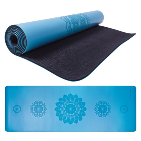 Gumová jóga podložka Sportago Indira 183x66 cm - světle modrá - 3 mm