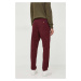 Kalhoty Polo Ralph Lauren pánské, vínová barva, jednoduché