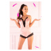 Erotické body dámské Tarissam Pink LC 90565 Scallo Collection