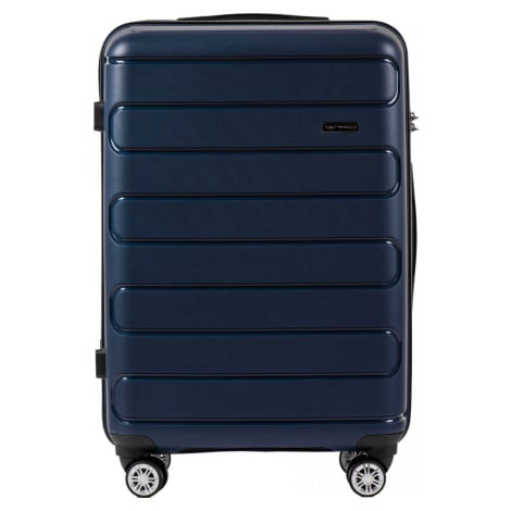 Tmavě modrý kufr s TSA