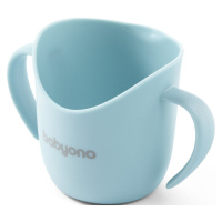 BabyOno Be Active Flow Ergonomic Training Cup hrnek s držadly Light Blue 120 ml