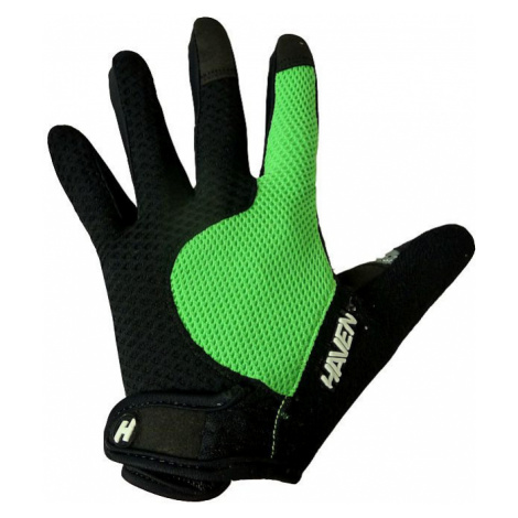 Cyklistické rukavice Haven Kiowa Long černá/zelená