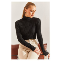 Bianco Lucci Women's Turtleneck Piece Sweater