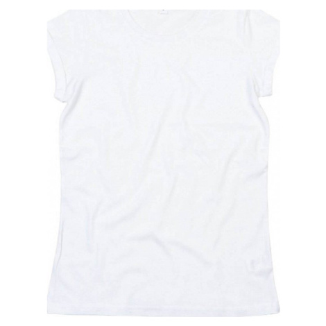Dámské tričko z organické bavlny s ohnutými rukávky Mantis