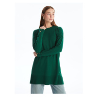 LC Waikiki Crew Neck Plain Long Sleeve Women's Knitwear Tunic