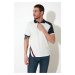 Trendyol Ecru Men's Short Sleeved Regular Fit 100% Cotton Polo Neck T-shirt