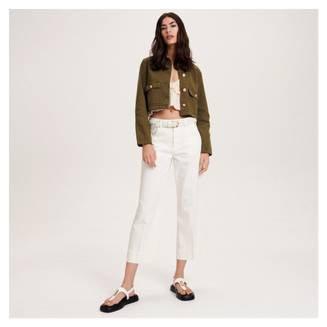 Bílé kalhoty palazzo