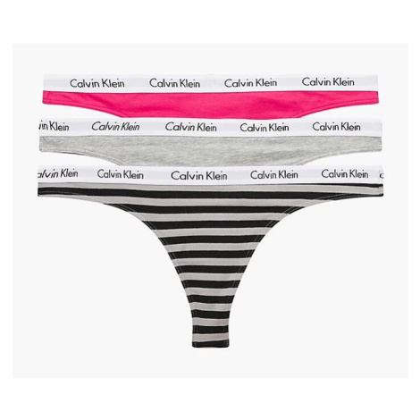 Dámská nadměrná tanga Calvin Klein QD3800E 658 PLUS SIZE | šedá