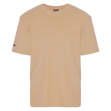 Pánské tričko 19407 T-line beige - HENDERSON