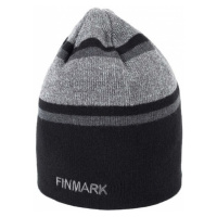 Finmark WINTER HAT Pánská pletená čepice, černá, velikost