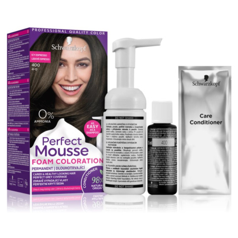 Schwarzkopf Perfect Mousse permanentní barva na vlasy odstín 400 Icy ...