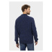 Svetr camel active knitted jacket true blue