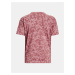 Růžové dámské vzorované sportovní tričko Under Armour Heavyweight