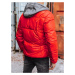 Buďchlap Červená stylová prošívaná bunda na zimu