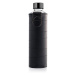 Equa Mismatch skleněná láhev na vodu + obal z umělé kůže barva Graphite 750 ml
