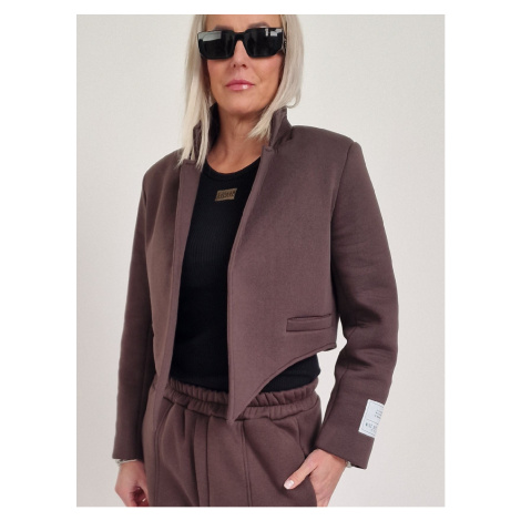 Hnědá dámská saka