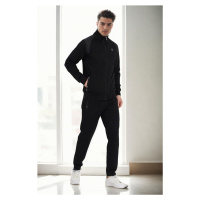 33328 Dewberry Mens Tracksuit Set-BLACK