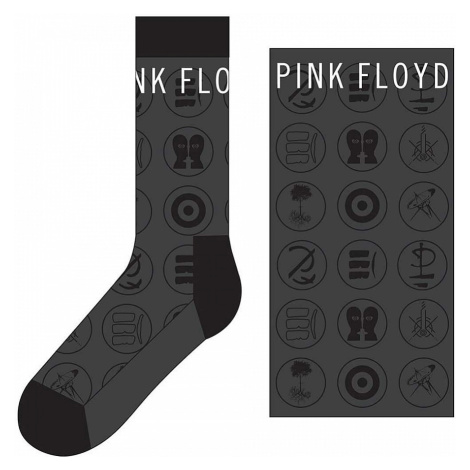 Pink Floyd ponožky, Later Years Charcoal Grey, unisex RockOff