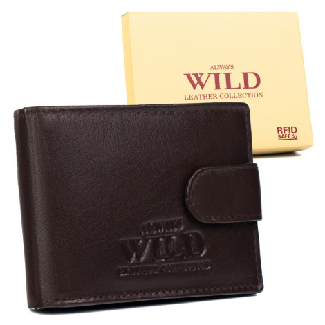 Elegantní klasická pánská peněženka z pravé kůže Wild